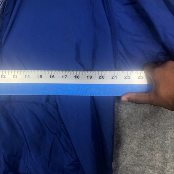 Vintage Woolrich Jacket Mens Size Medium Vented Raincoat Anorak Lightweight Blue - Picture 8 of 11